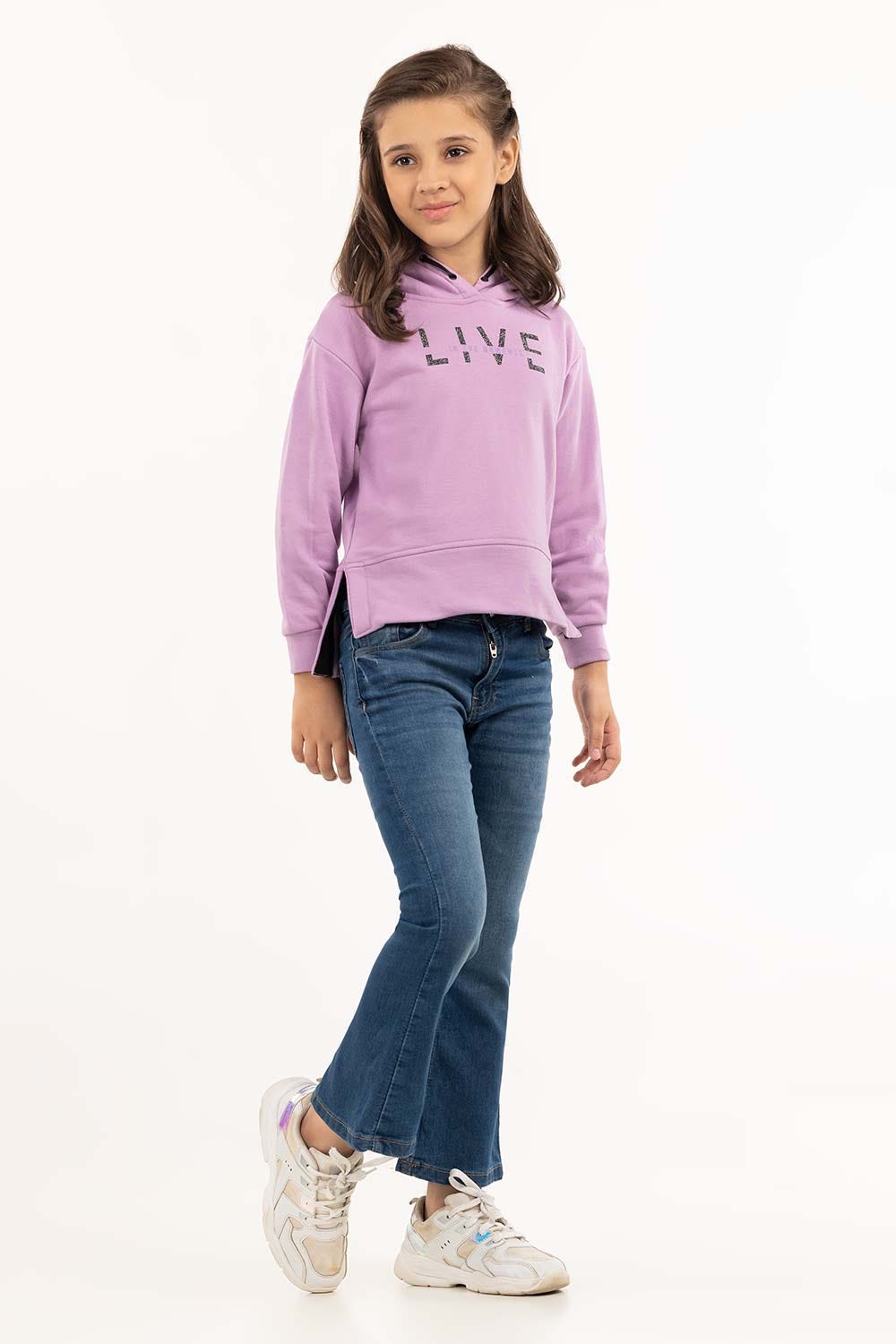 Junior Girl Blue Denim Jeans 224-421-007