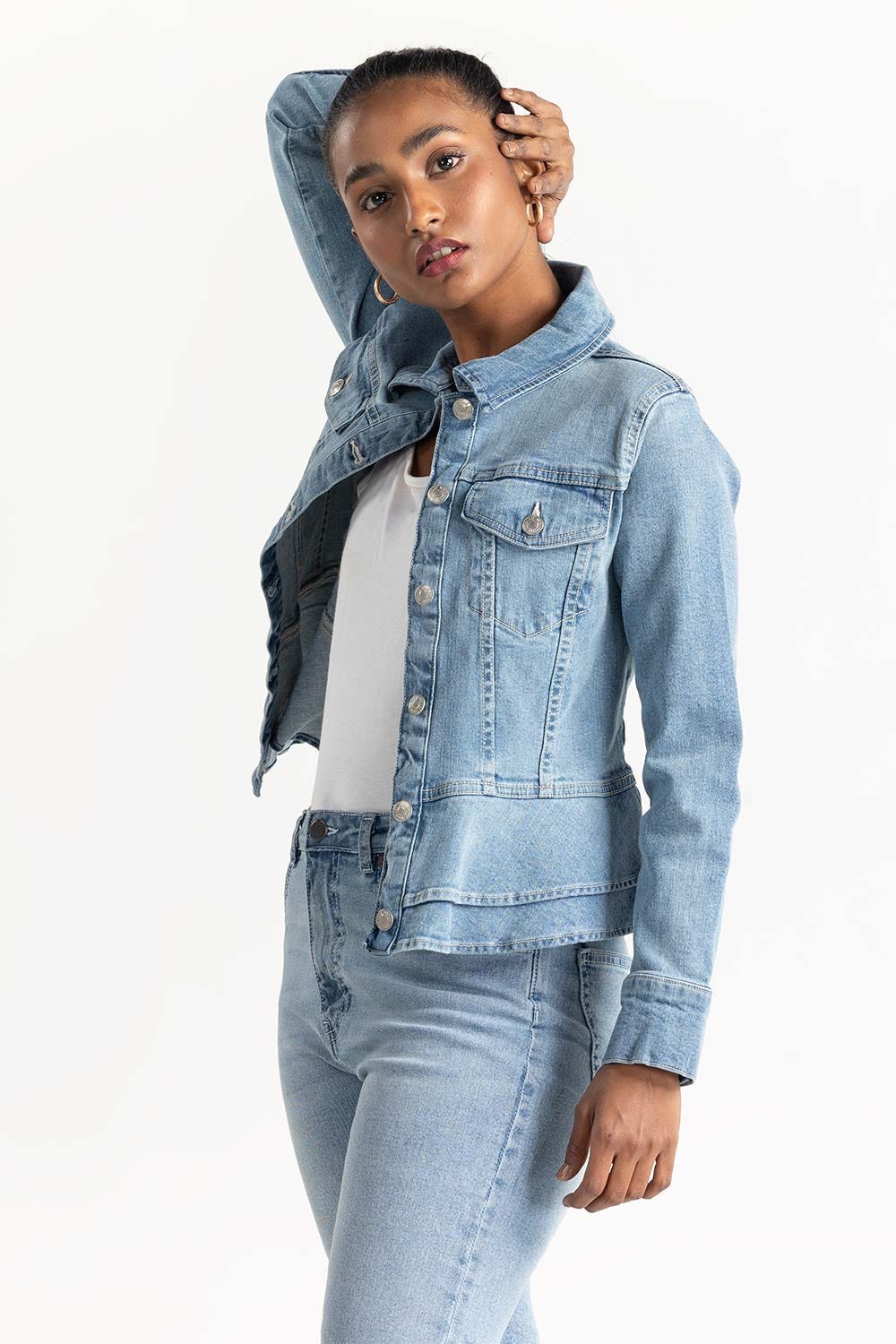 Blue Denim Jacket 224-210-032