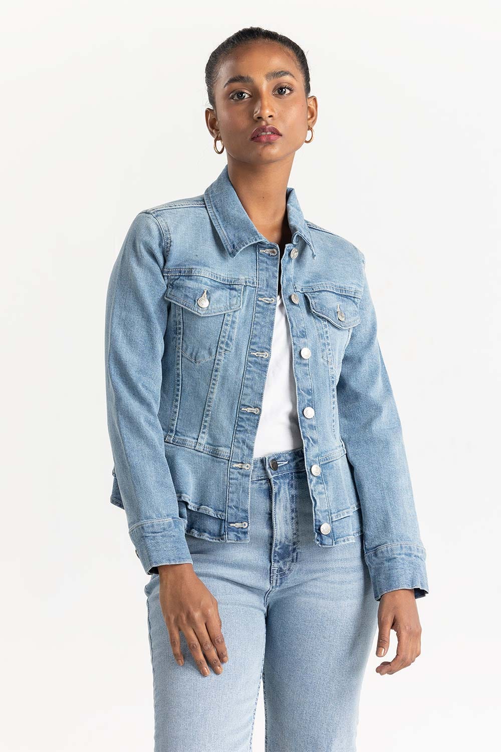 Blue Denim Jacket 224-210-032