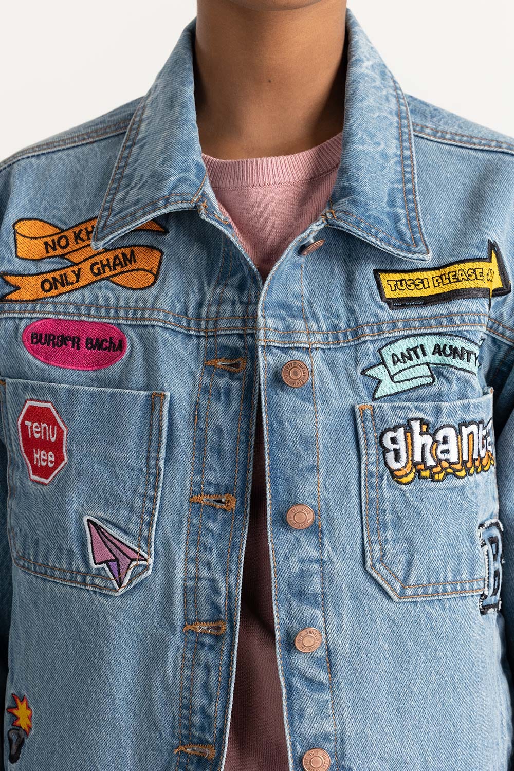 Blue Denim Jacket 224-210-042