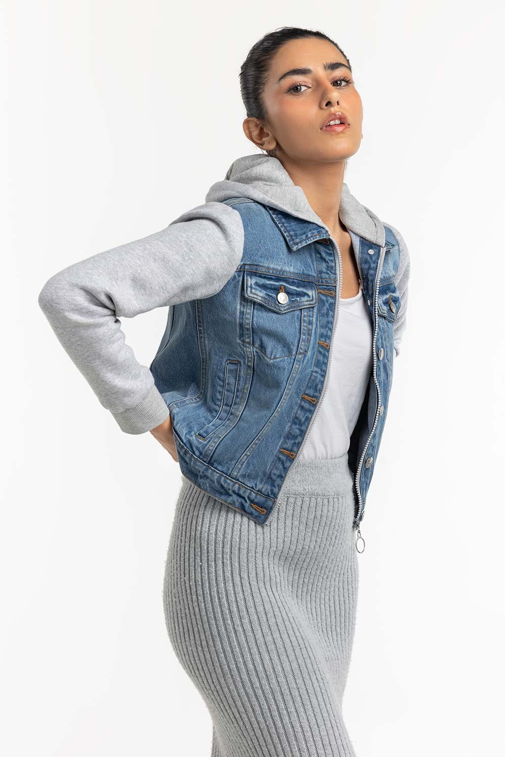 Blue Denim Jacket 224-210-097