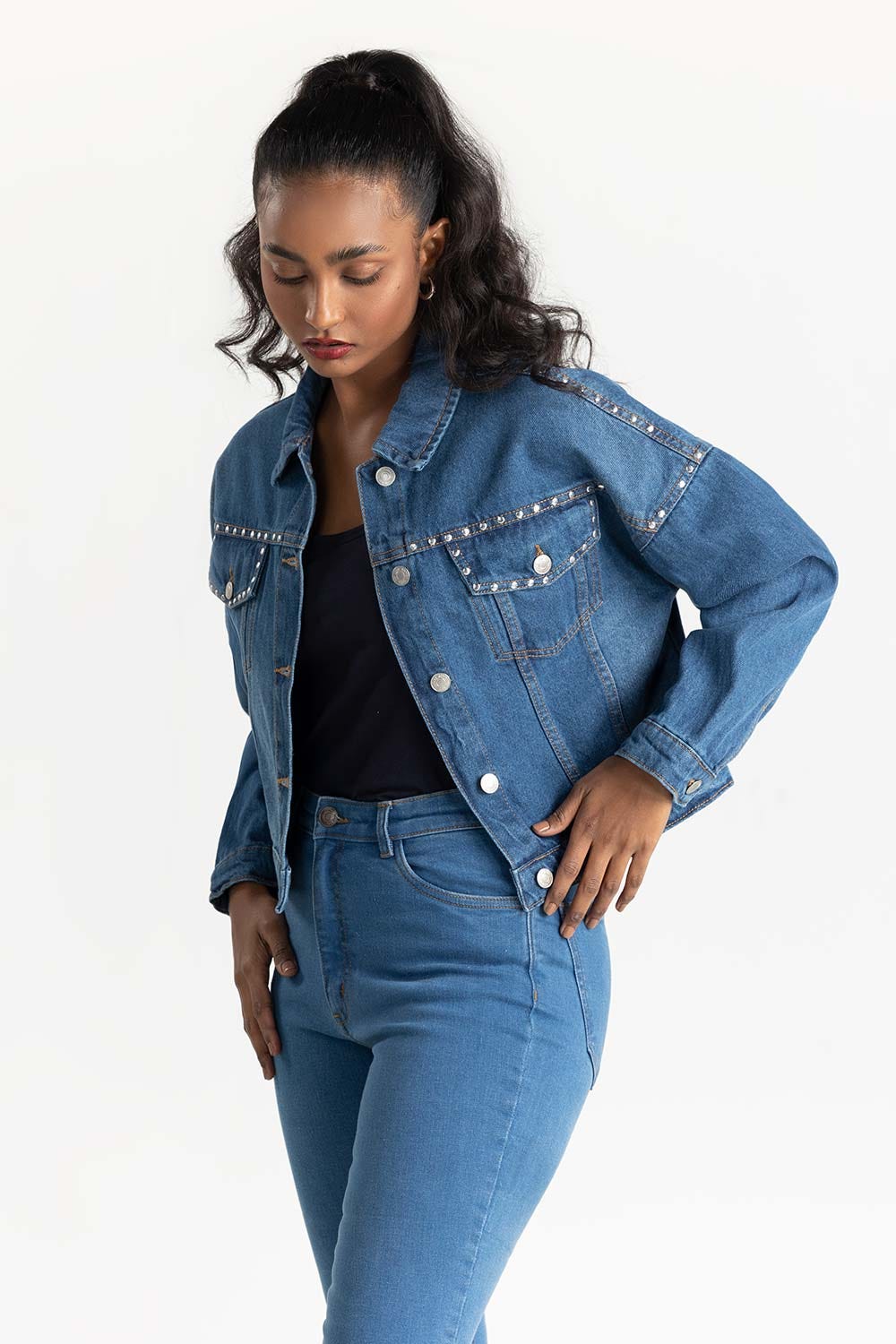 Blue Denim Jacket 224-210-034