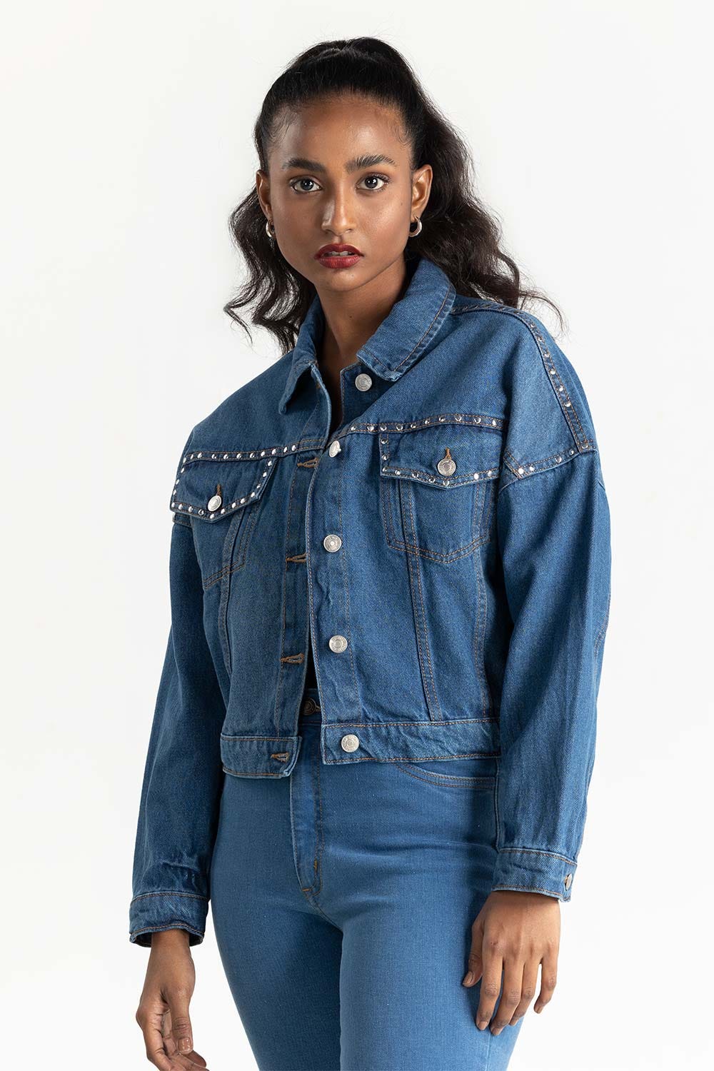 Blue Denim Jacket 224-210-034