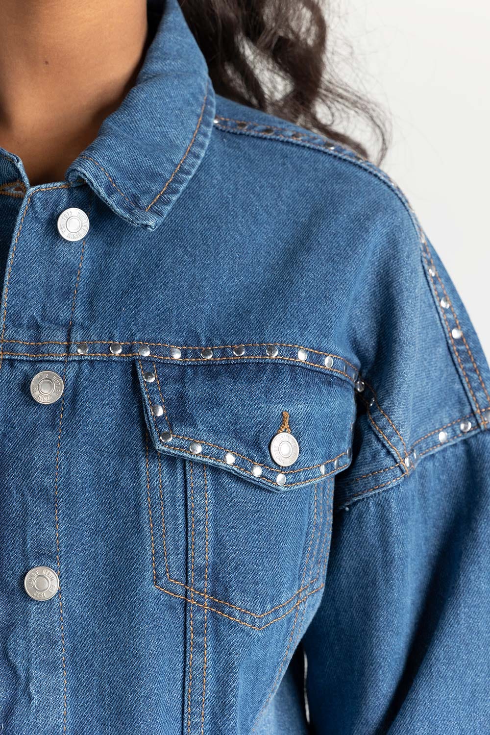Blue Denim Jacket 224-210-034
