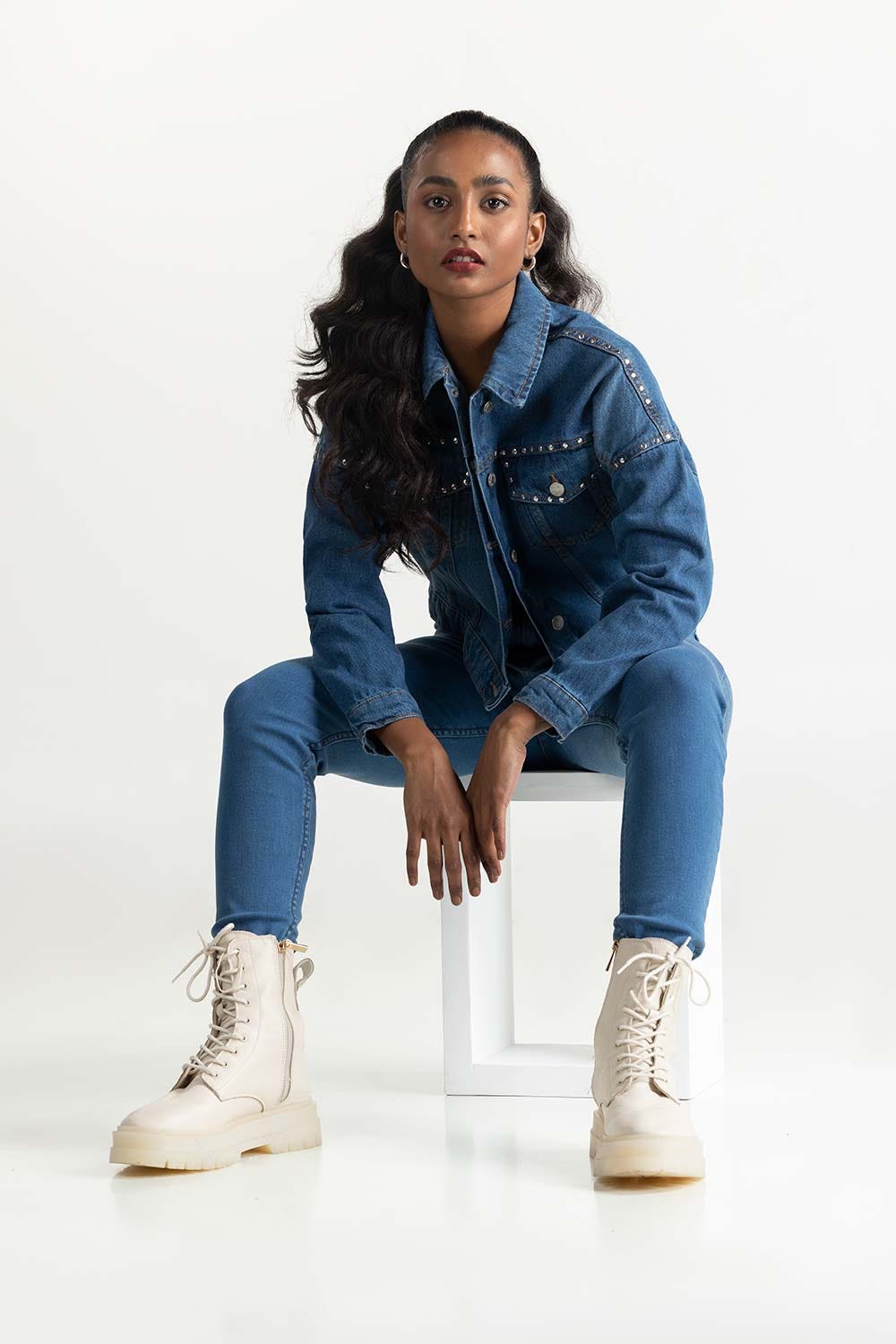 Blue Denim Jacket 224-210-034