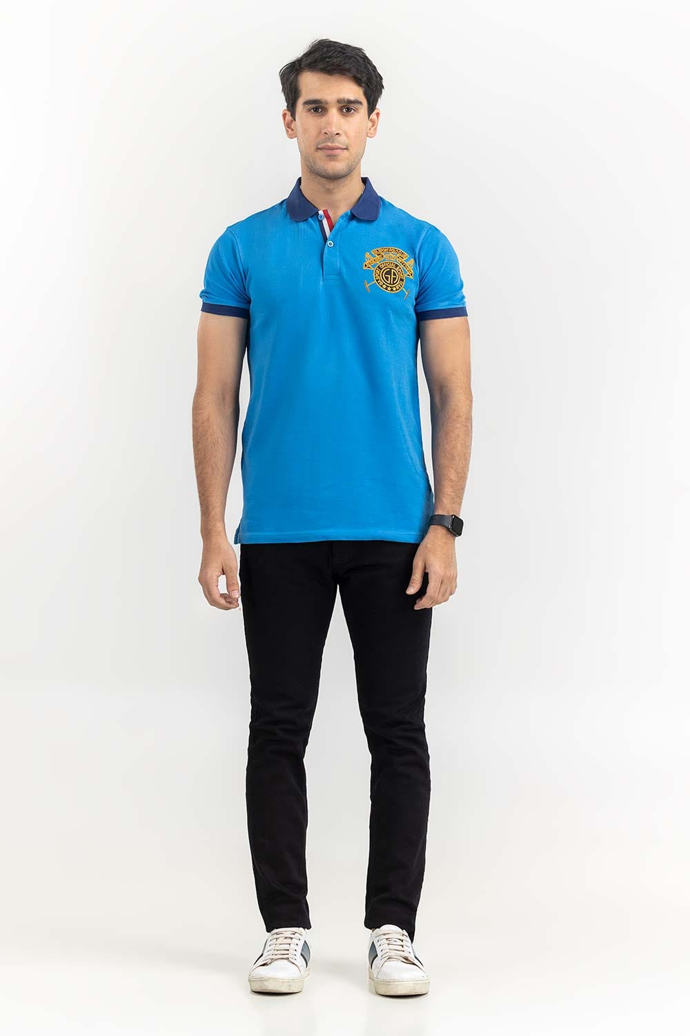 Blue Fashion Polo PS-FPK22-025