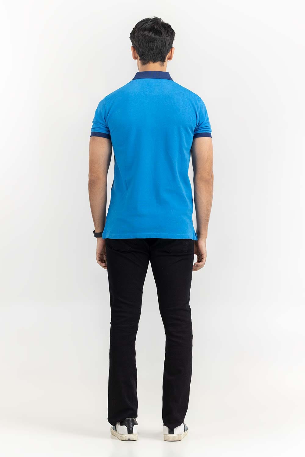 Blue Fashion Polo PS-FPK22-025