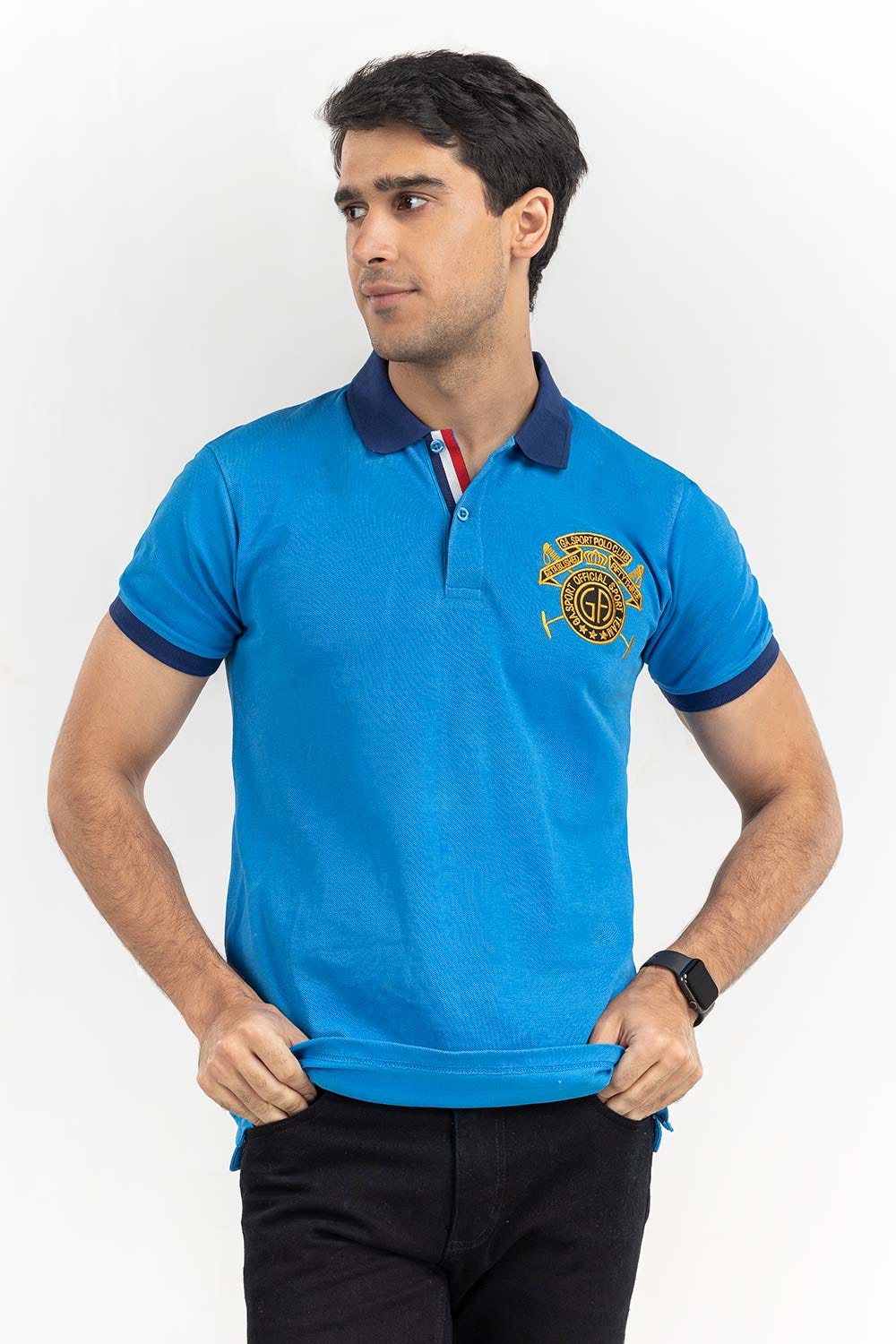 Blue Fashion Polo PS-FPK22-025