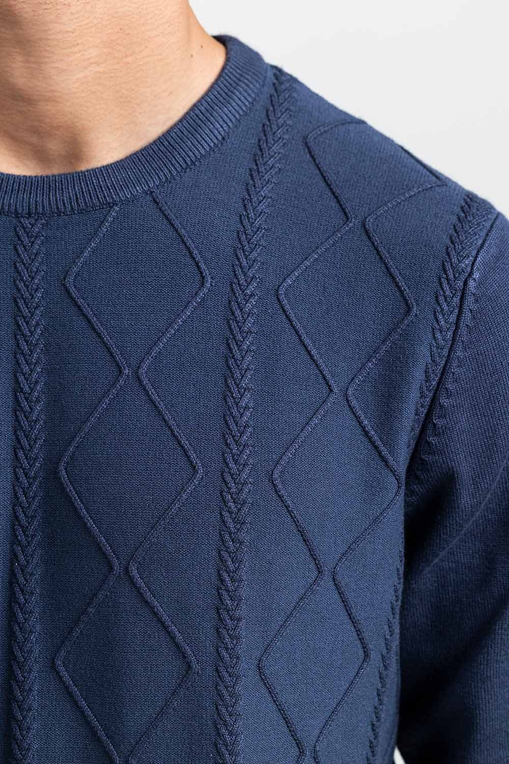 Blue Fashion Sweater FS-SWT-VPN-FD-449-01