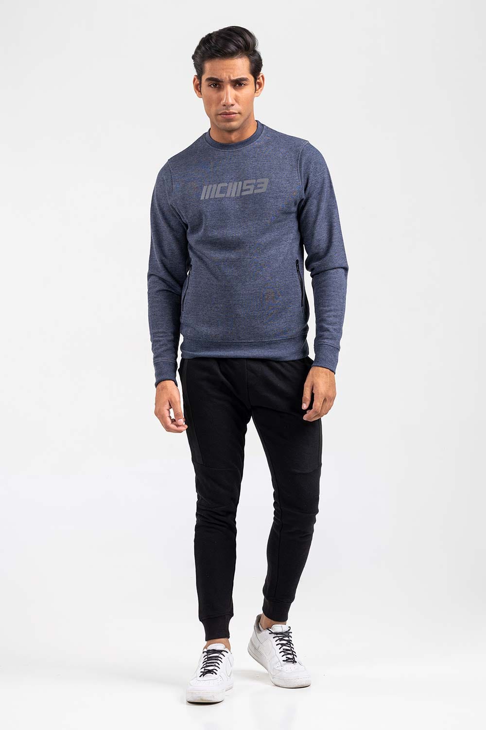 Blue Fashion Sweatshirt JKT-MSS-D23-04