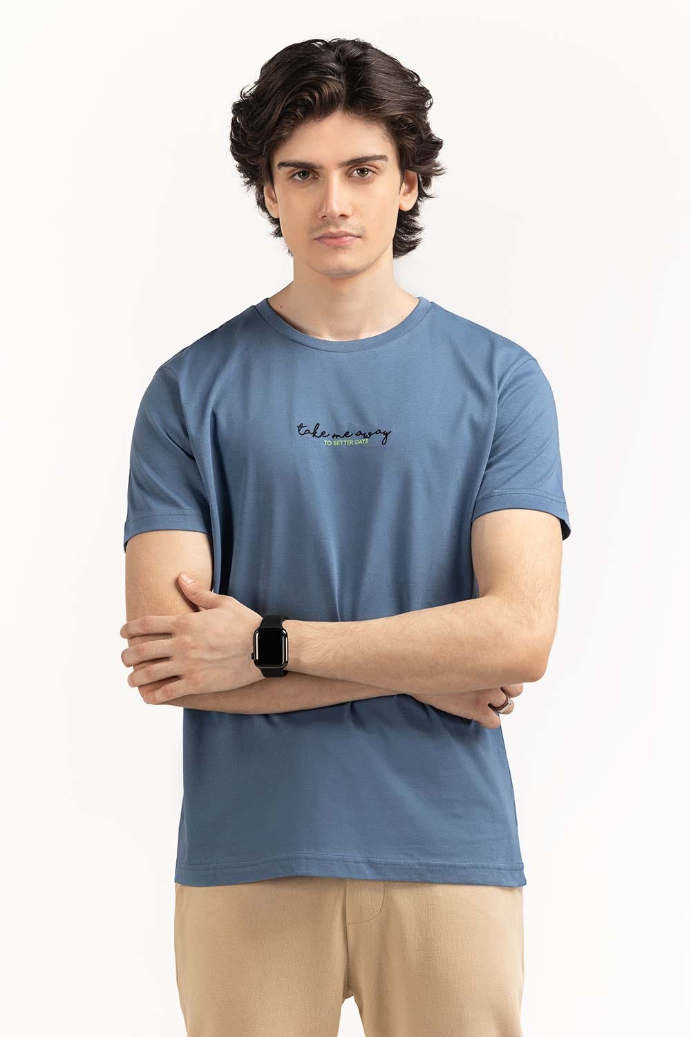 Blue Graphic Tee TS-CNSJ23-101