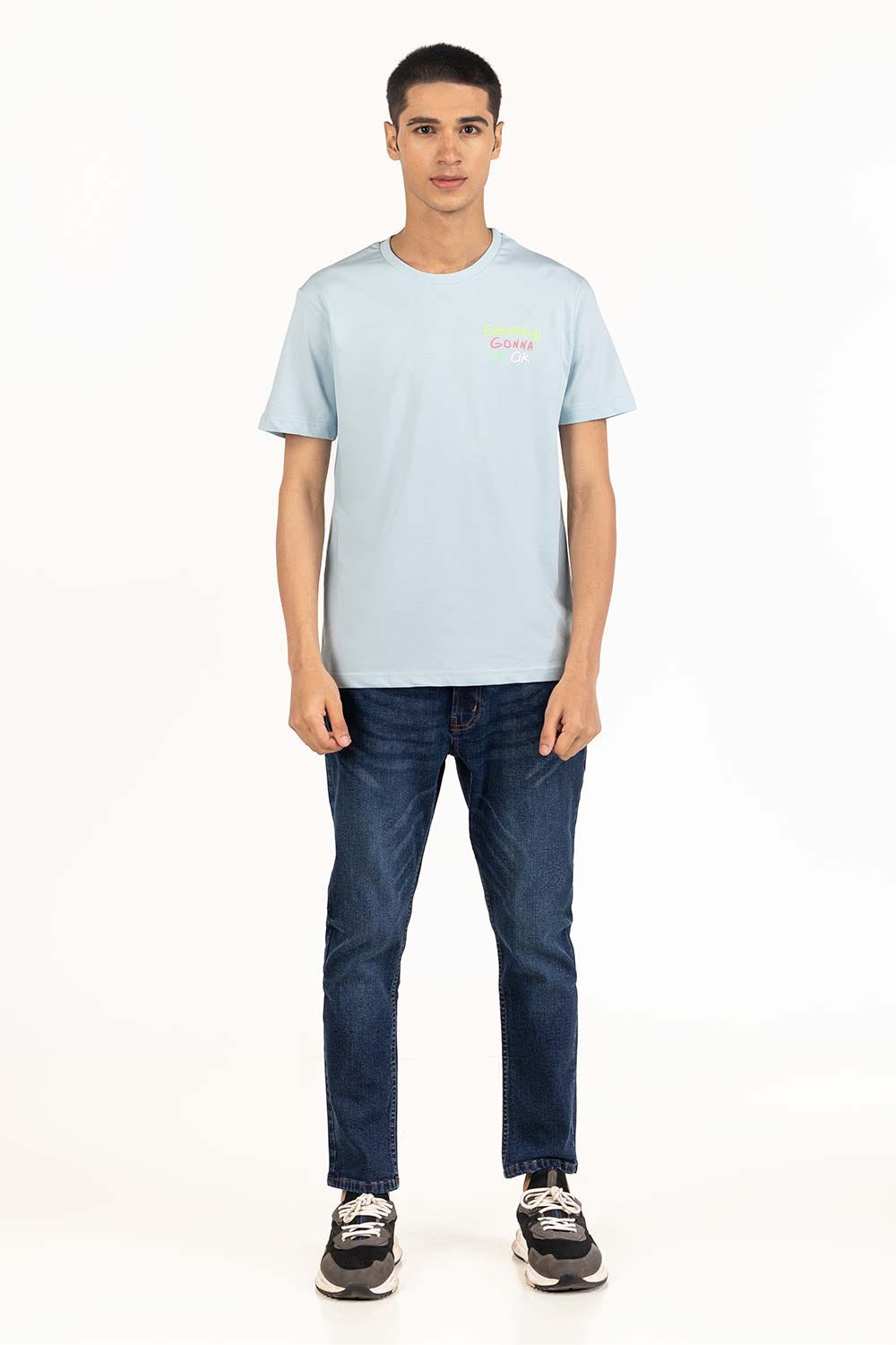 Blue Graphic Tee TS-CNSJ23-107