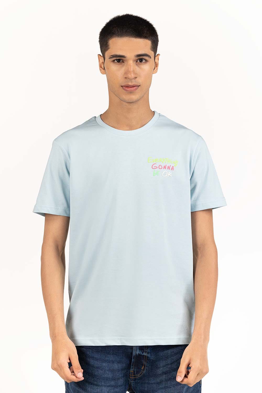 Blue Graphic Tee TS-CNSJ23-107