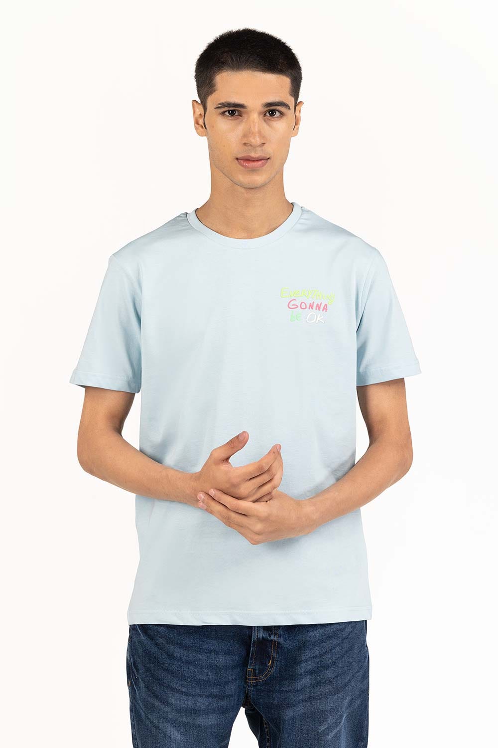 Blue Graphic Tee TS-CNSJ23-107