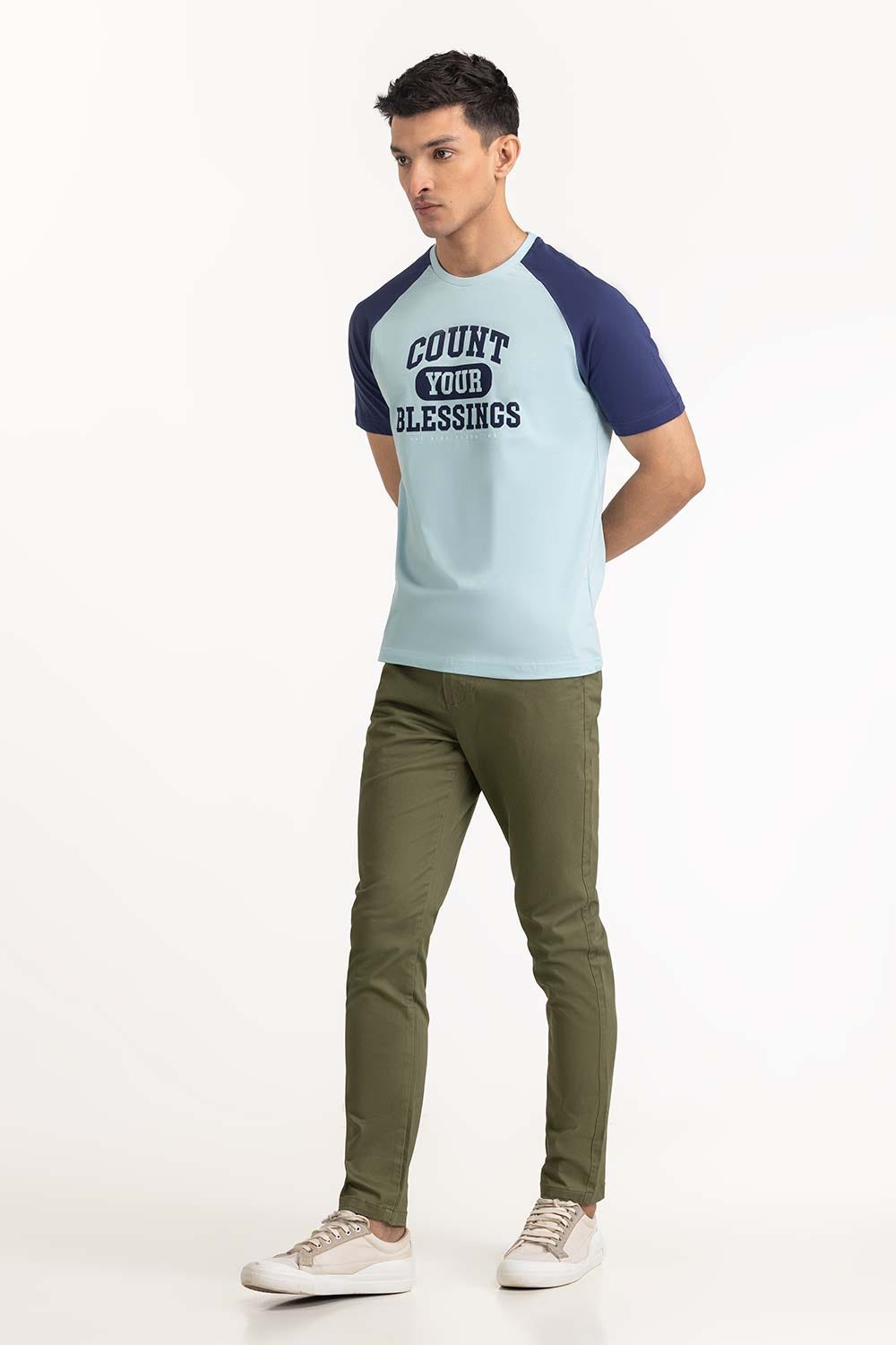 Blue Grapic Tee TS-CNSJ23-280