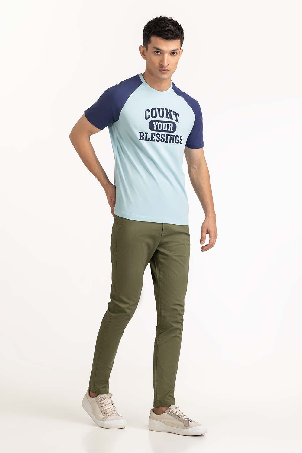 Blue Grapic Tee TS-CNSJ23-280