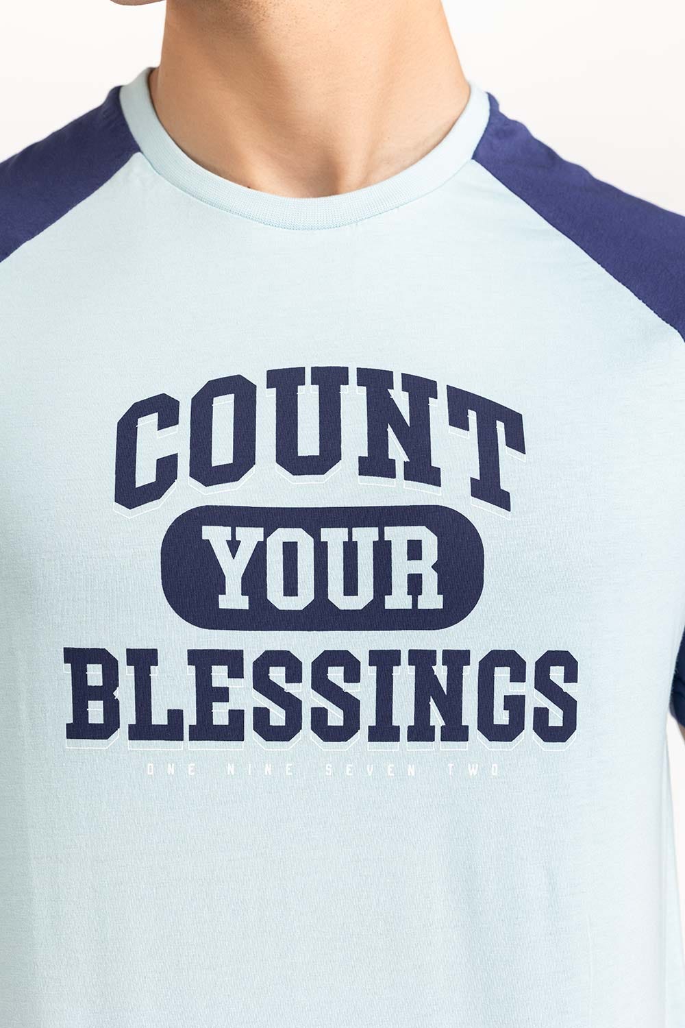 Blue Grapic Tee TS-CNSJ23-280