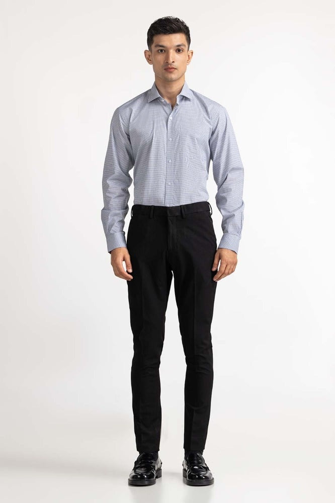 Blue Green Yarn Dyed Formal Shirt MN-FS-YD23-003