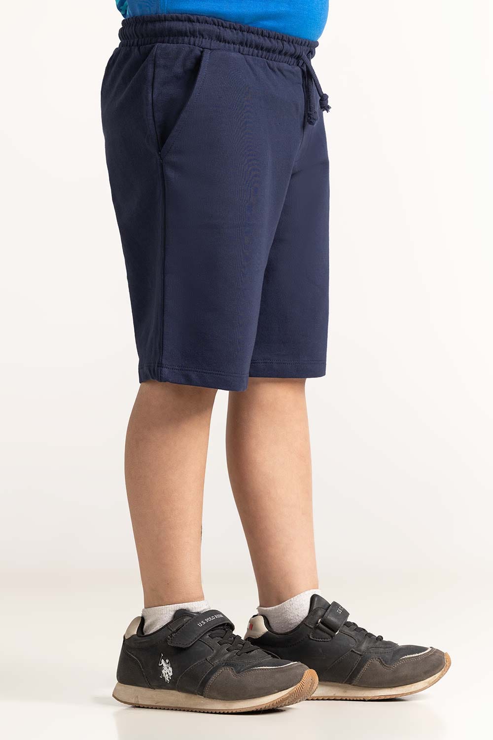 Blue Junior Boy Knit Basic Short JB-SHT-SS24-006