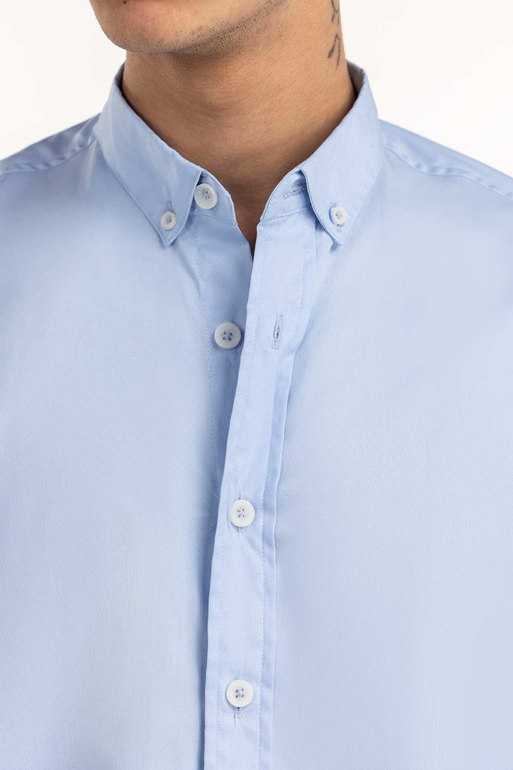 Light Blue Button-Down Shirt 224-117-048