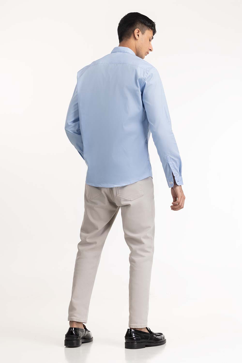Light Blue Button-Down Shirt 224-117-048
