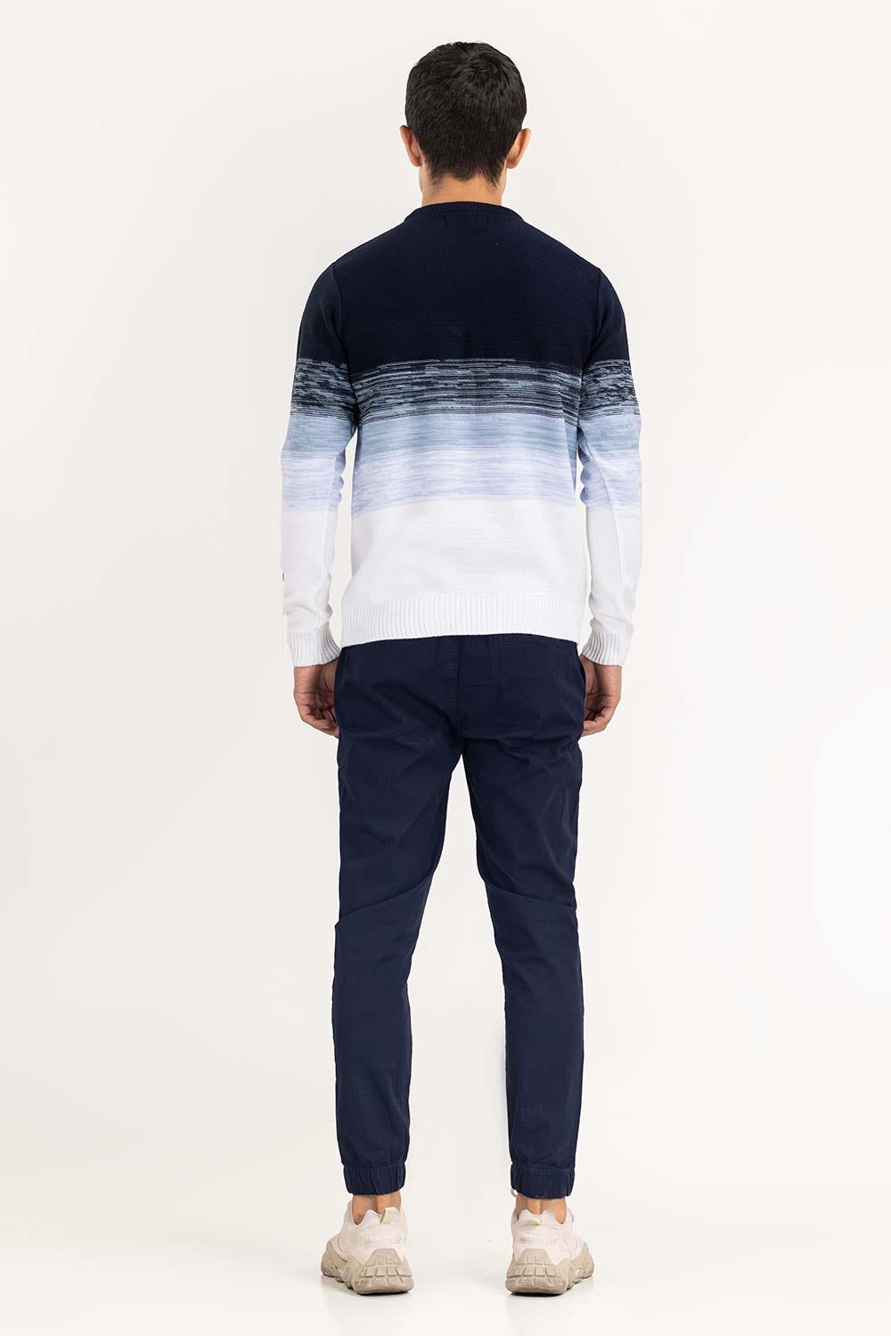 Blue Navy Gradiant Sweater SWT-FFSCN22-127-2