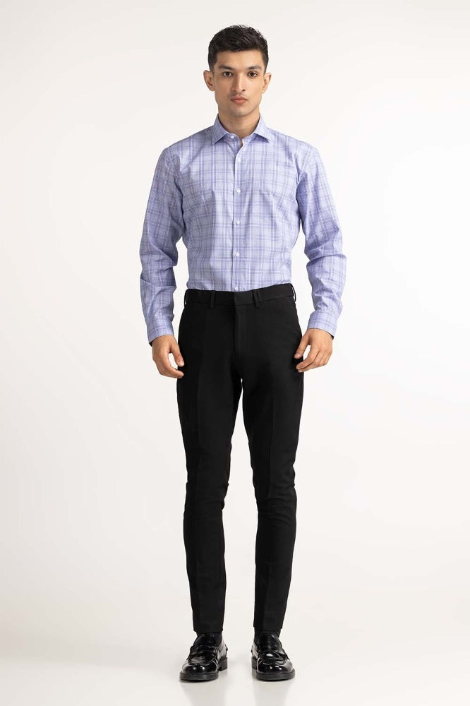 Blue Pink Yarn Dyed Formal Shirt MN-FS-YD23-004