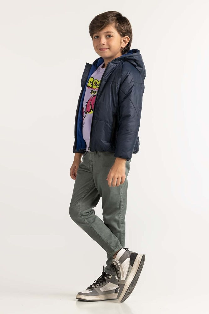 Blue Puffer Jacket TB-JKT-WS23-003