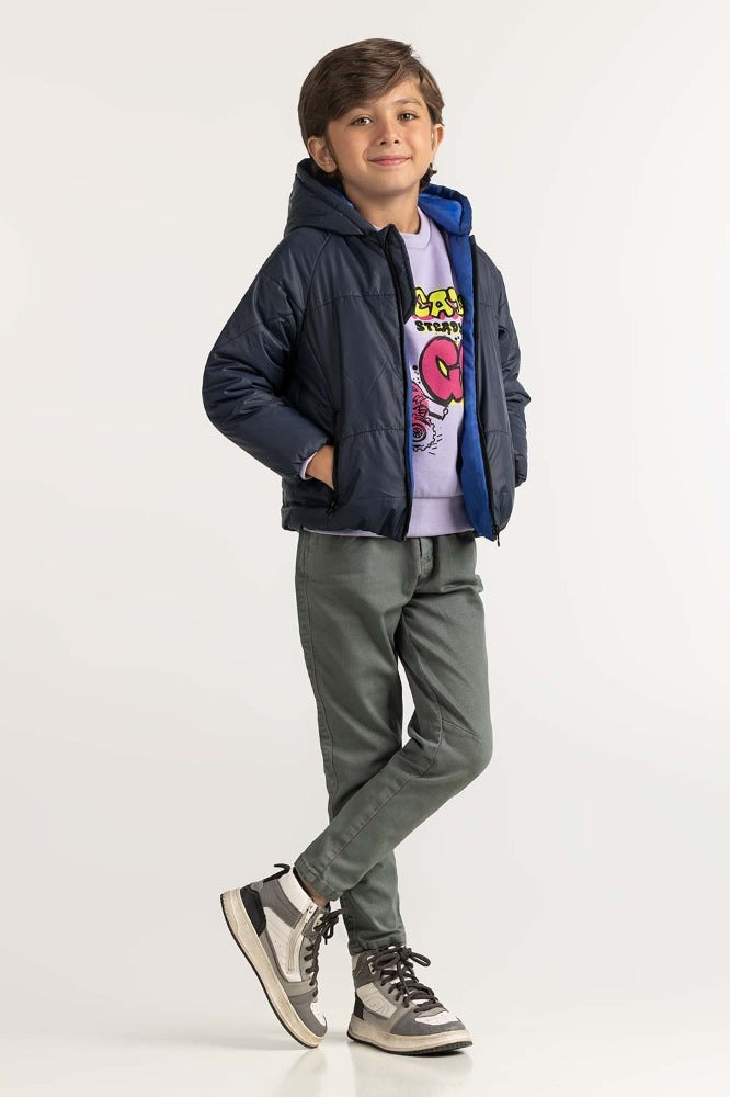 Blue Puffer Jacket TB-JKT-WS23-003