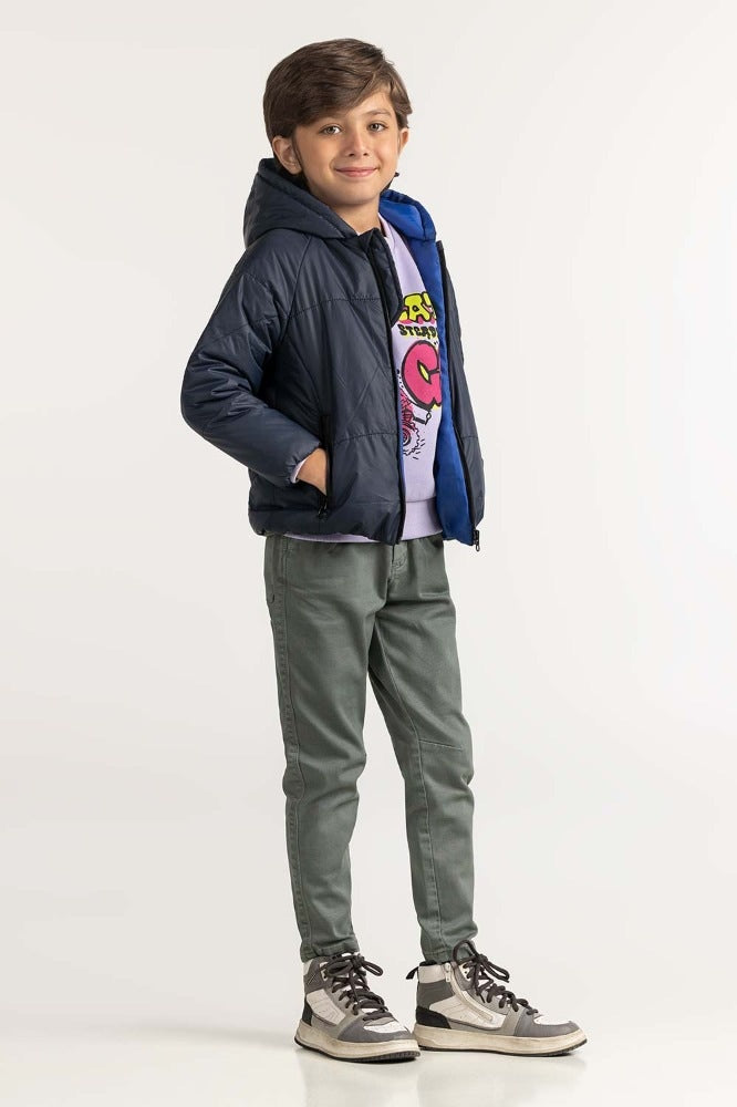 Blue Puffer Jacket TB-JKT-WS23-003