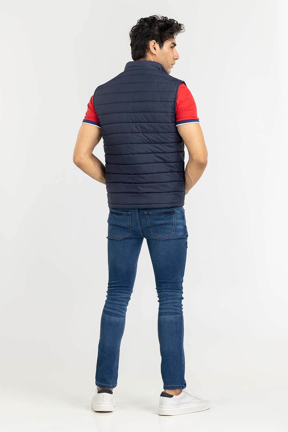 Blue Quilted Gilet JKT-WVST22-020