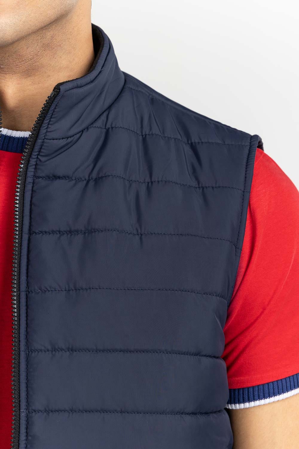 Blue Quilted Gilet JKT-WVST22-020