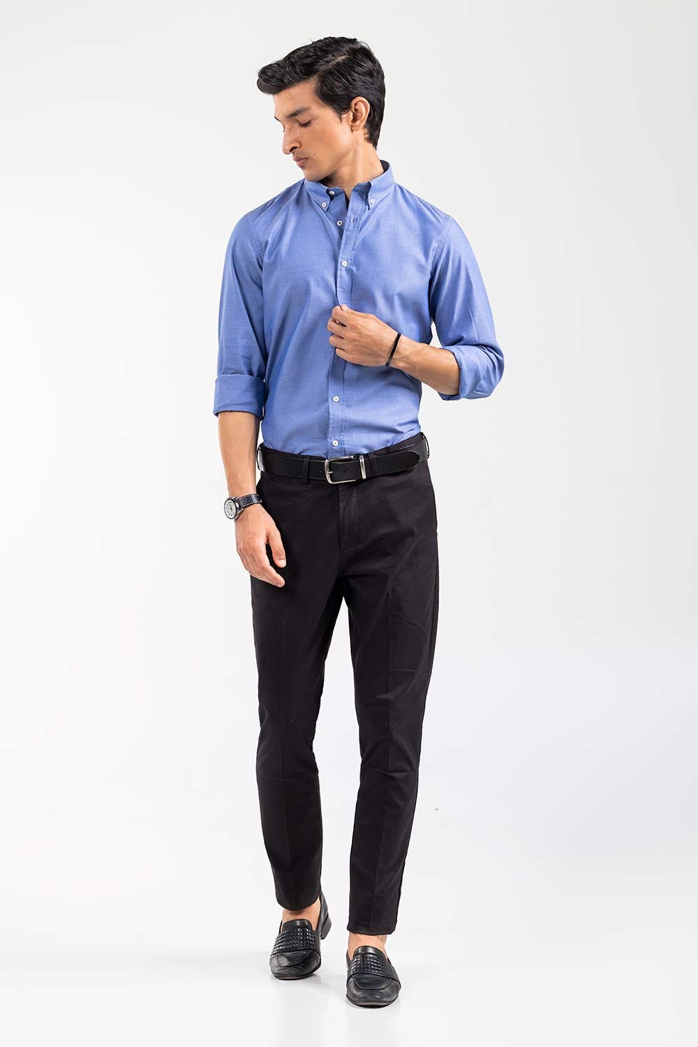 Blue Smart Casual Shirt CM-YD-2904 SC