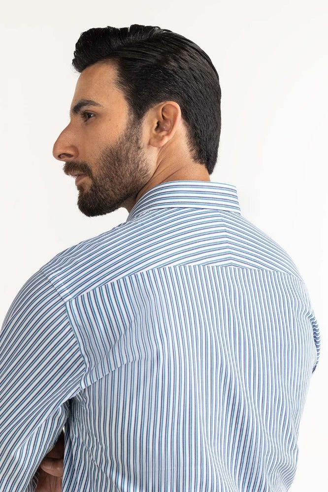 Blue Stripe Formal Shirt MN-FS-YD24-044