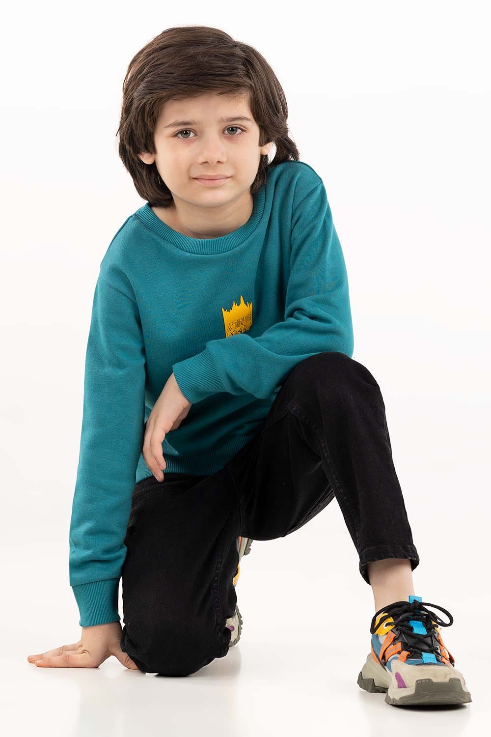 Toddler Boy Blue Sweatshirt 224-512-008