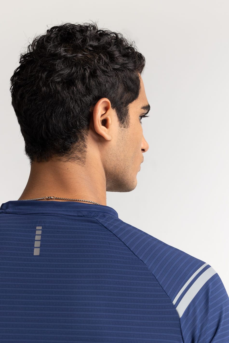 Blue Textured Tee AW-TS24-012