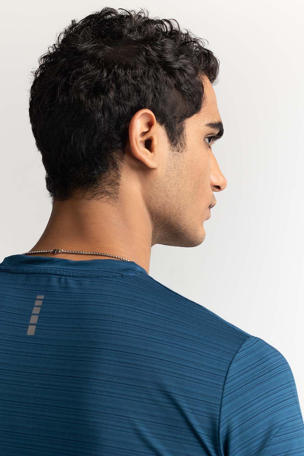 Blue Textured Tee AW-TS24-016