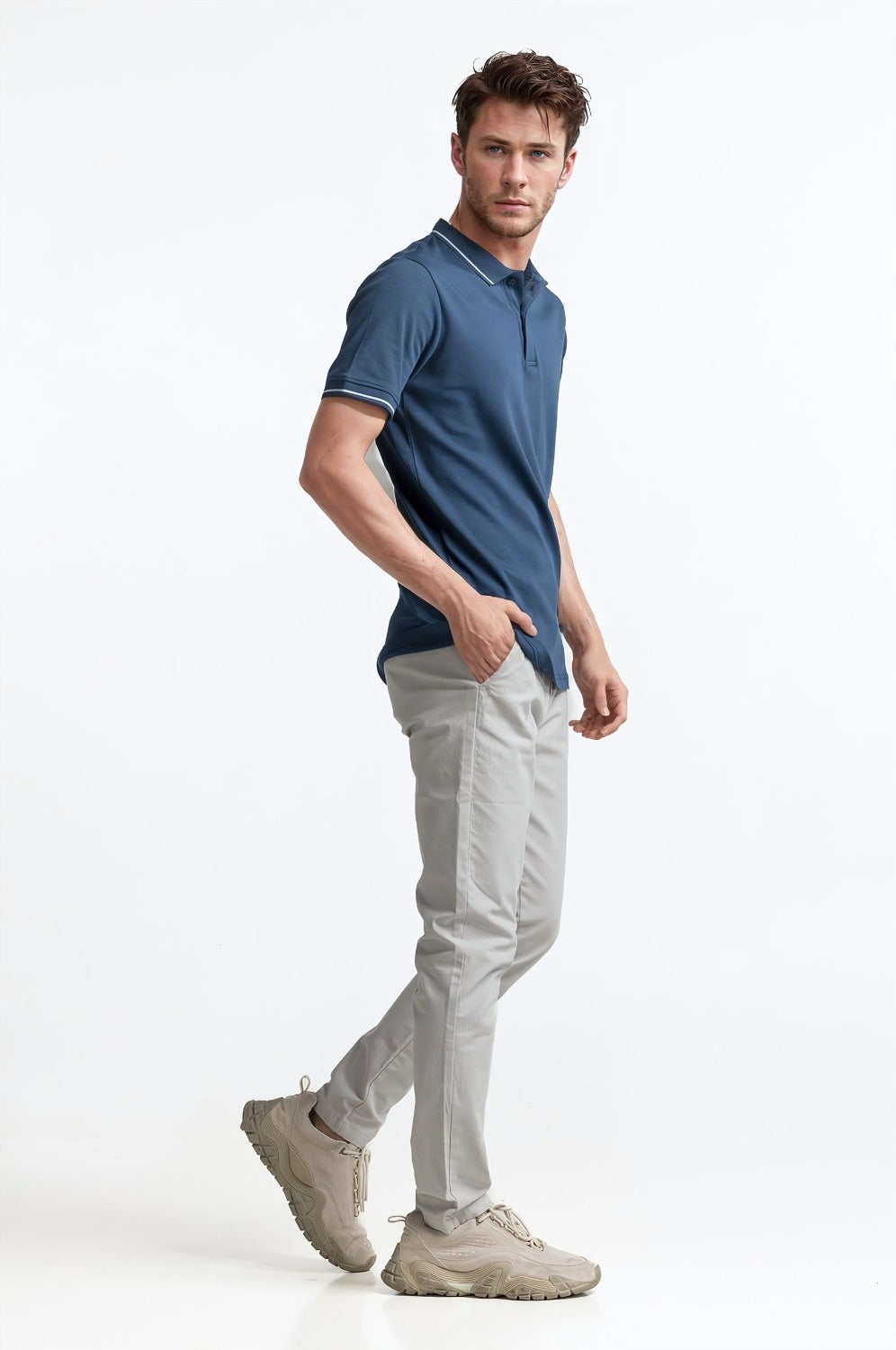 Blue Tipped Polo PS-FSHN24-039