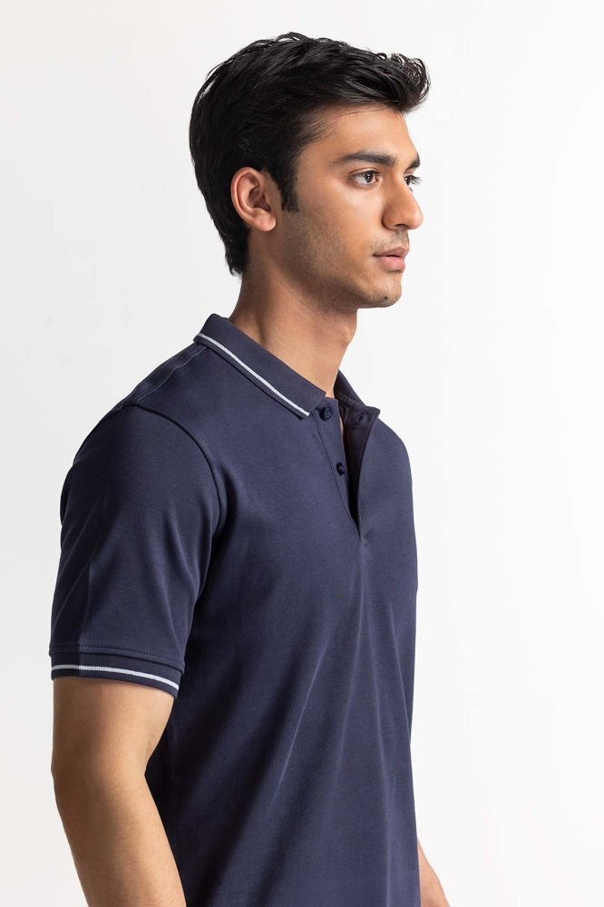 Blue Tipped Polo PS-FSHN24-045