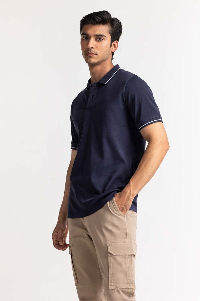 Blue Tipped Polo PS-FSHN24-045