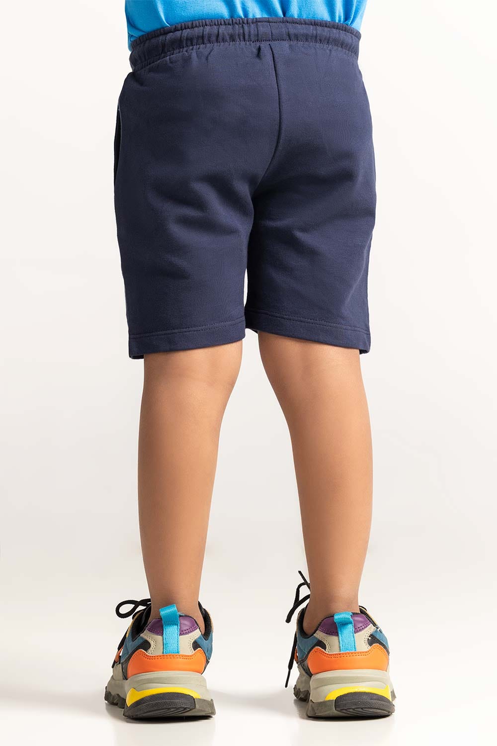Blue Toddler Boy Knit Basic Short TB-SHT-SS24-006