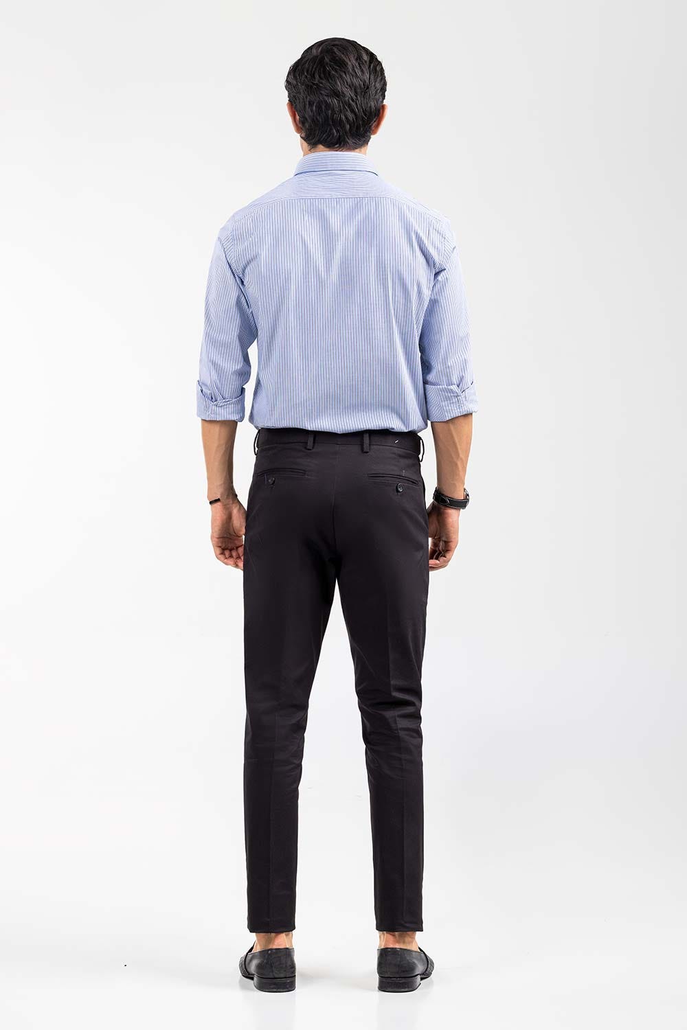 Blue White Striped Smart Casual Shirt CM-YD-2893 SC