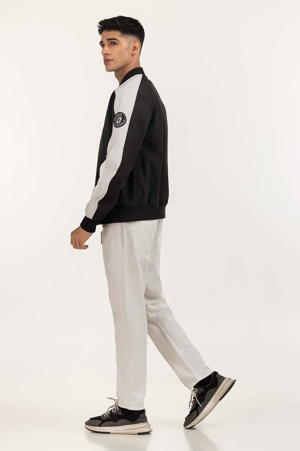 Bomber Jacket With Embroidery Patches MN-JKT-WS24-035