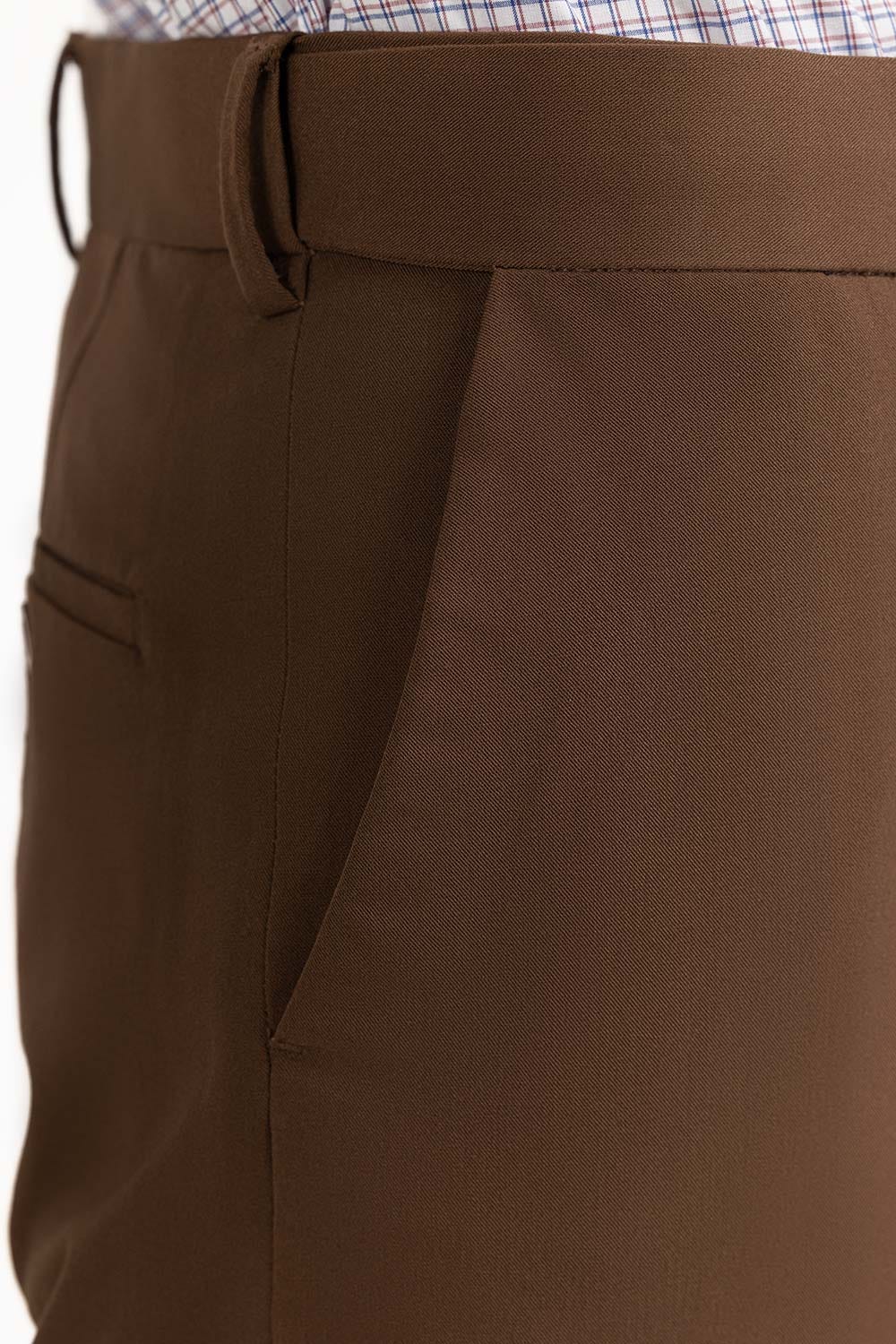 Brown Basic Dress Pant MN-TR-FM23-002
