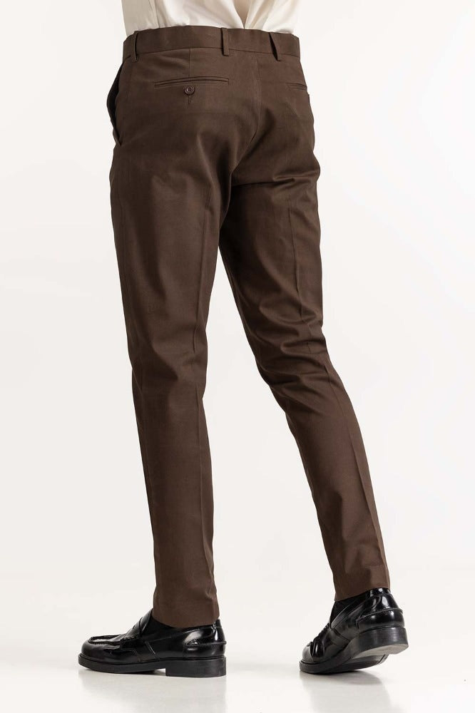 Brown Basic Formal Chino Trouser MN-TR-FC23-010