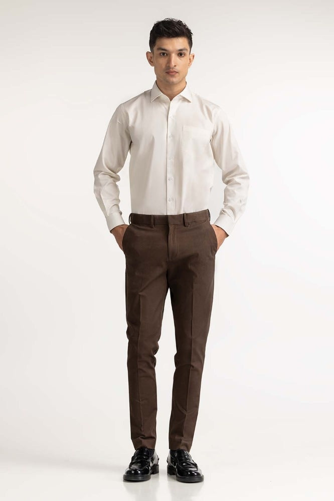 Brown Basic Formal Chino Trouser MN-TR-FC23-010