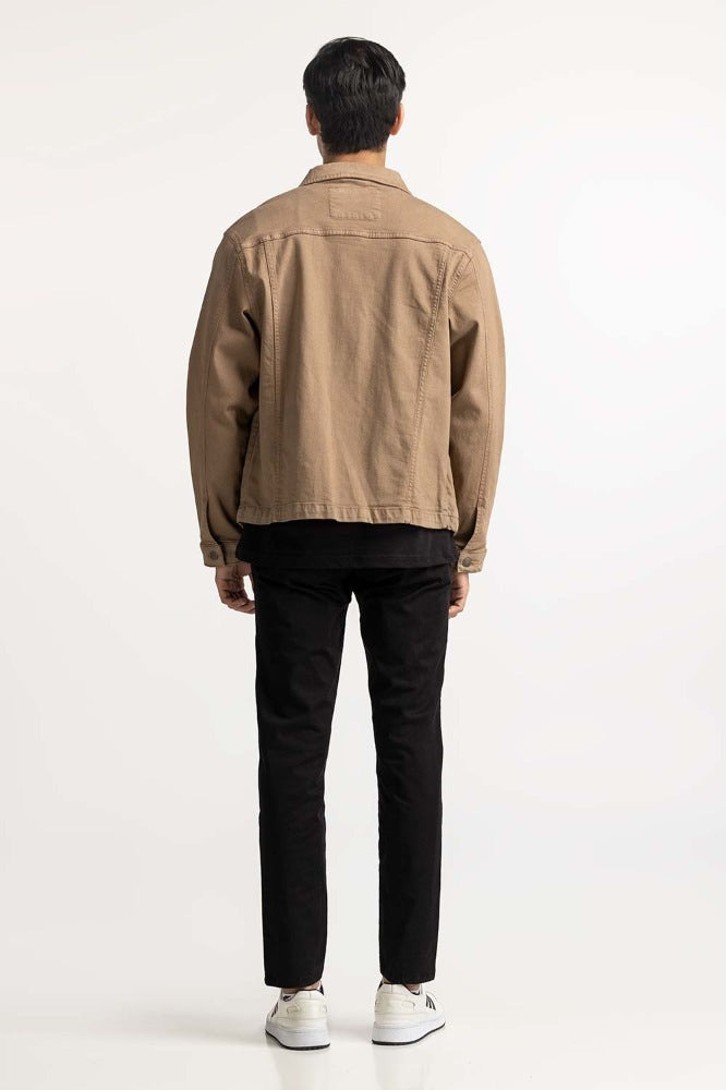 Brown Basic Jacket MN-JKT-WS23-053