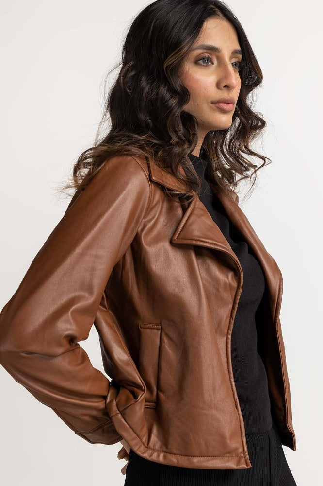 Brown Basic Jacket WM-JKT-WS23-074