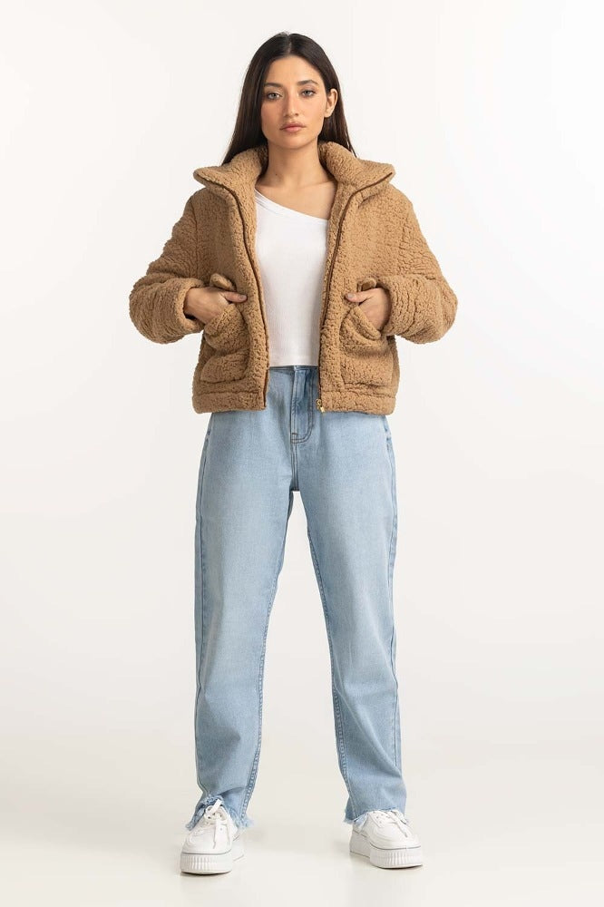 Brown Basic Jacket WM-JKT23-048