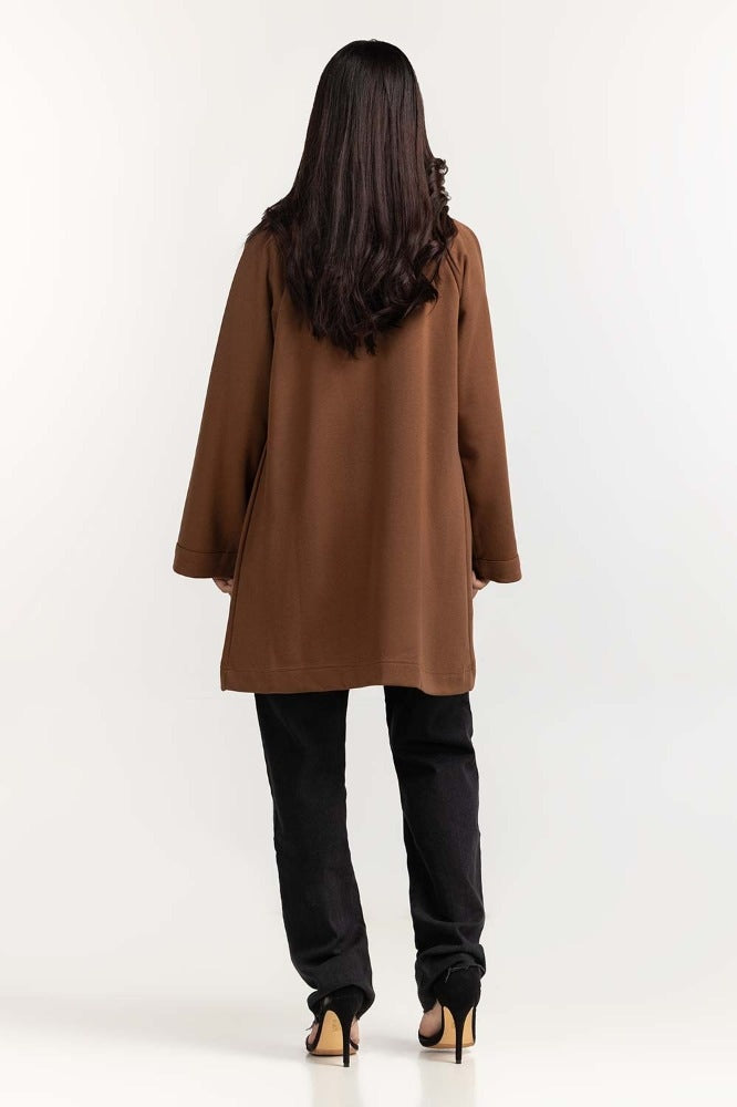 Brown Basic Knitted Jacket WM-JKT-WS23-089